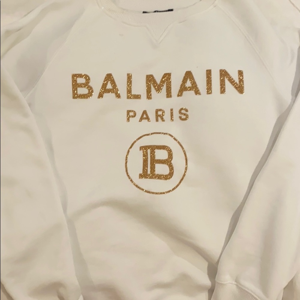 Balmain Glitter logo sweatshirt